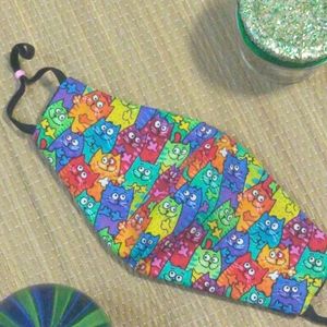 Mask 3 layer 100% Cotton CATS